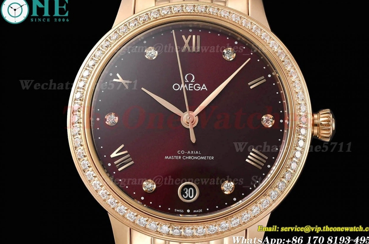 De A8800 RG Prestige Dial Ladies VSF Ville Dia 34mm Brown RG 0108